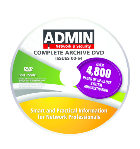 [CD30006] ADMIN Archive DVD - Issues 0-64